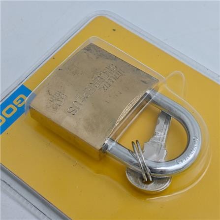 LITTLE FIZ PADLOCK SINGLE 50MM BRASS 1 EACH