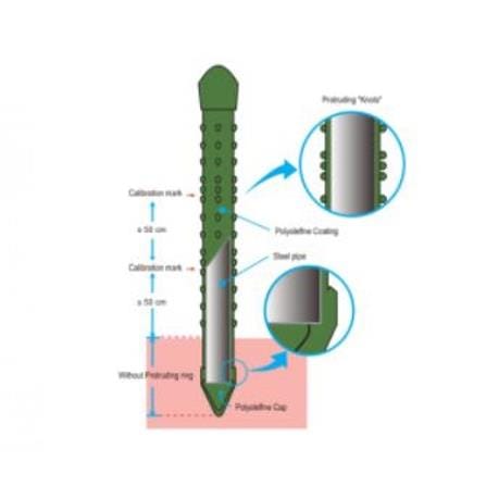 TAKIRON PLANT STAKE 11MM X 1500MM
