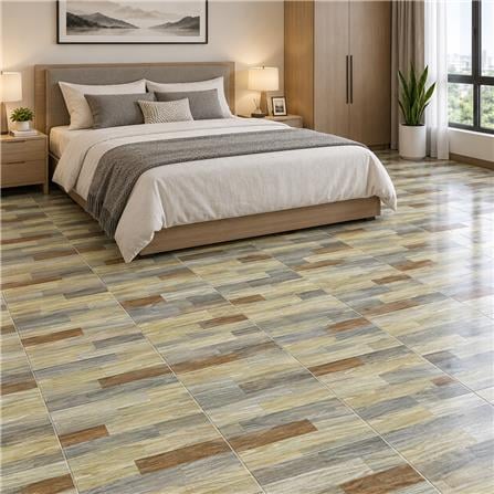 TARA FLOORTILE 40X40CM FUSE WOOD BROWN 0.96M2
