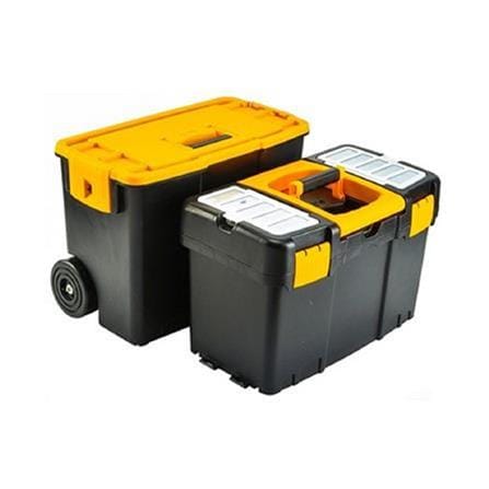 HUALEI TOOL BOX PLASTIC ROLLER TRANSFORMER  44X24X64 CM (HL3042-O) BLACK