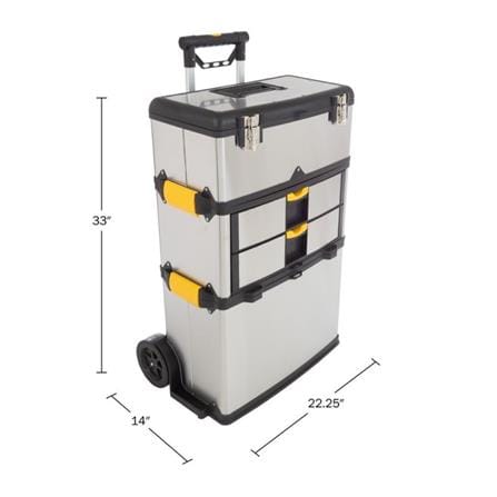 HUALEI PROFESSIONAL TOOL BOX MATALL HL3042-F  STAINLESS STEEL