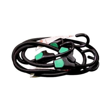 MECO ELASTIC BUNGEE RUBBER CORD WITH HOOK 800MM BLACK