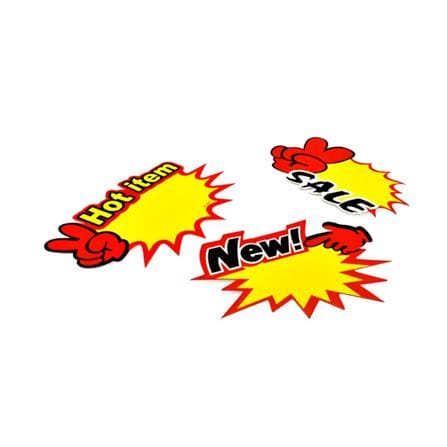 UNICORN ADVERTISING POP CARD HOT ITEM SIGN 10PCS EACH