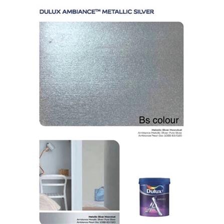 DULUX AMBIANCE METALLIC SILVER BASE 03B-MS 0.95L