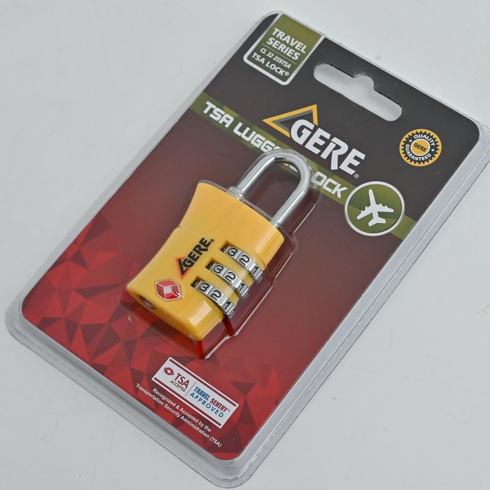 GERE COMBINATION LUGGAGE LOCK CL32-359TSA 3-DIGIT YELLOW