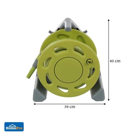 WALL-MOUNTED HOSE REEL SPRING H005 1/2"X20M GREEN