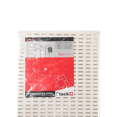STACKO MESH SHELF PEGBOARD 60X1.5X30CM WHITE