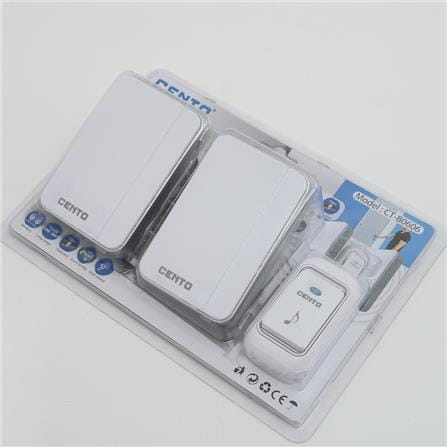 CENTO CHIME WIRELESS DOORBELL DUAL RECEIVER CT-B0606