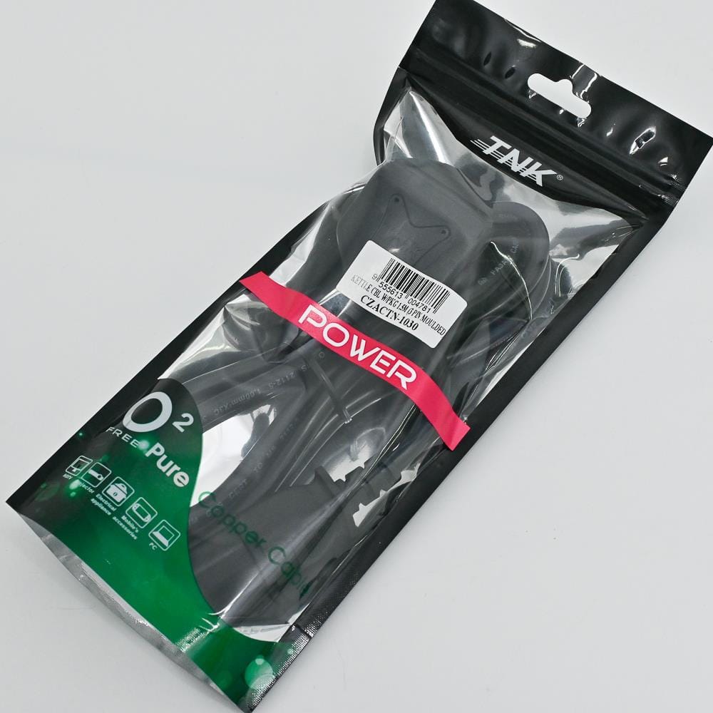 TNK KETTLE CABLE 3PIN 1.5M CZACTN-1030 BLACK