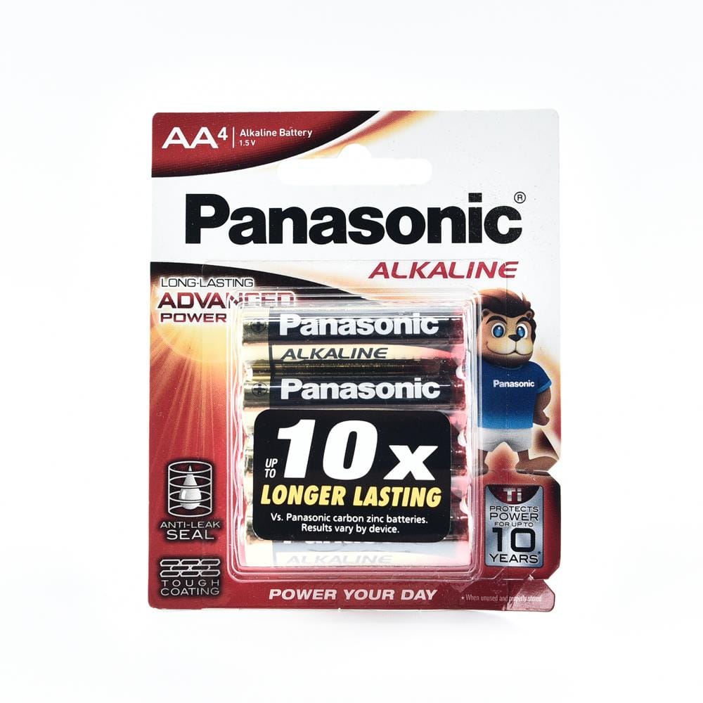 PANASONIC RED ALKALINE AA 4PCS 1.5V LR6T/4B