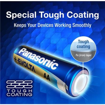 PANASONIC EVOLTA AA BATTERY 4PCS 1.5V LR6EG/4B