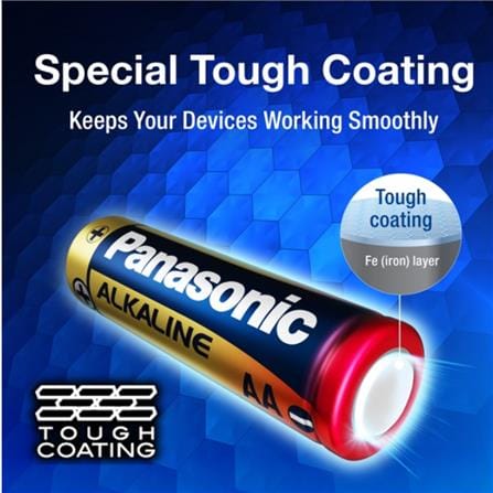 PANASONIC RED ALKALINE AAA BATTERY 4PCS 1.5V LR03T/4B