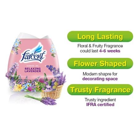 FARCENT AIR FRESHENER SCENTED GEL TWIN PACK 200G LAVENDER