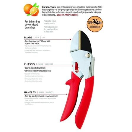 ANVIL PRUNER CORONA AP3110 RED