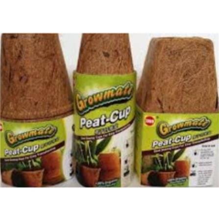 TRIO GROWMATE PEAT CUP - SQ3' - 9 CUPS