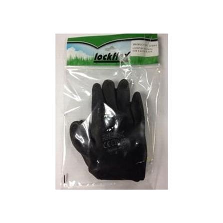 LOCKFLEX NYLON-PU GLOVES 8INCH BLACK