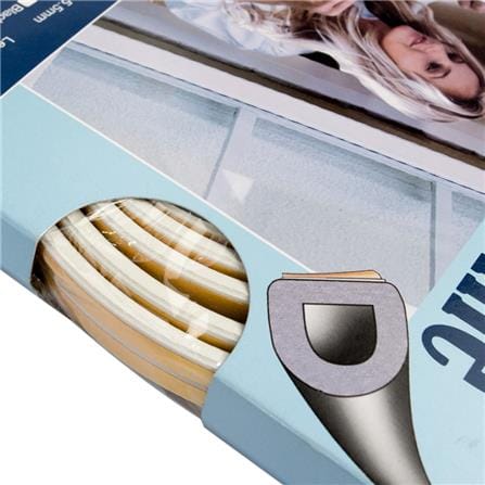 WEATHERSTRIP GALL FORD D PROFILE0046 3-5.5MM WHITE