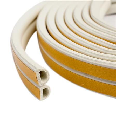 WEATHERSTRIP GALL FORD D PROFILE0046 3-5.5MM WHITE