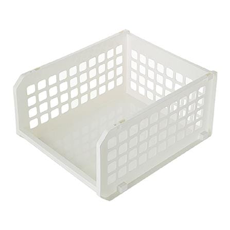 KEYWAY STACKABLE BASKET P50086 W46.7XD24.1XH38.4 CM WHITE