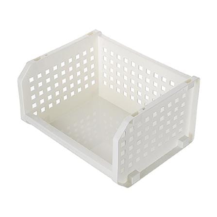 KEYWAY STACKABLE BASKET P50079 W32XD19XH25.7 CM WHITE
