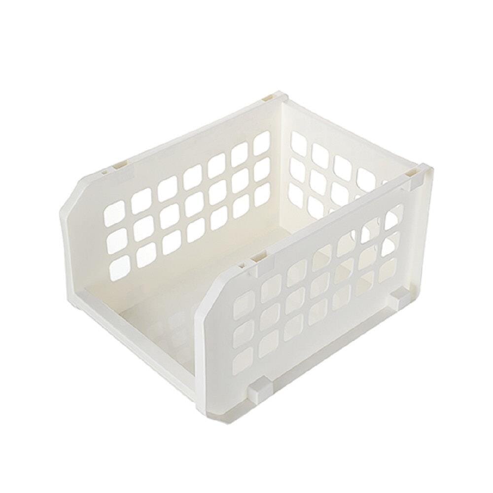KEYWAY STACKABLE BASKET P50081 W20XD36XH26 CM WHITE