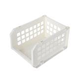 KEYWAY STACKABLE BASKET P50081 W20XD36XH26 CM WHITE