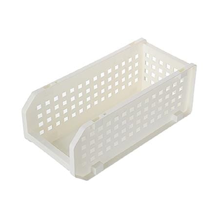 KEYWAY STACKABLE BASKET P50067 W17.8XD15.8XH38.9 CM WHITE