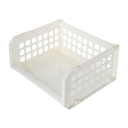 KEYWAY STACKABLE BASKET P50085 W41XD21XH36 CM WHITE
