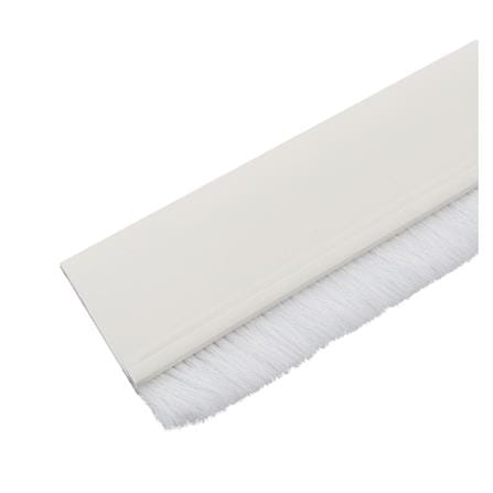 BRUSH DOOR SWEEP FITT 14080 100CM WHITE