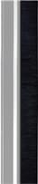 NAPA ALUMINIUM BRUSH SEAL NAPA 100CM SILVER