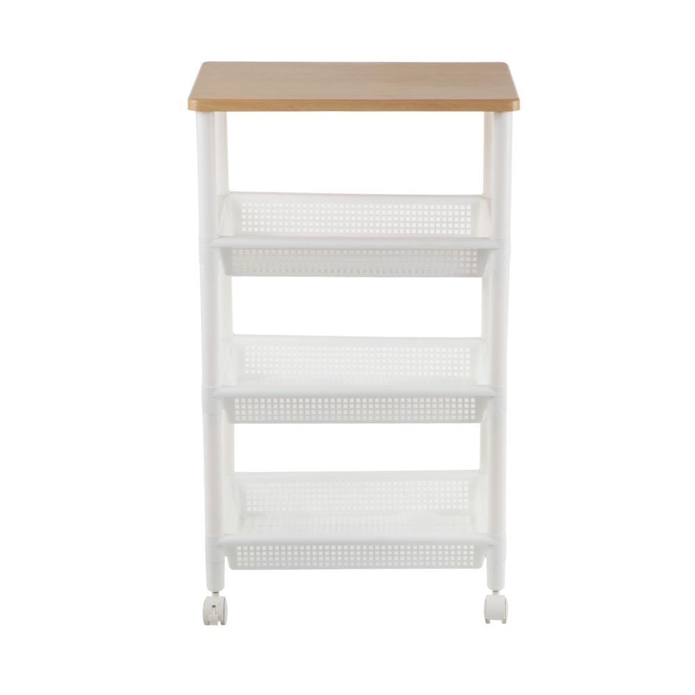 4 TIER SHELF IJ-ST01N 49X33.5X83CM WHITE