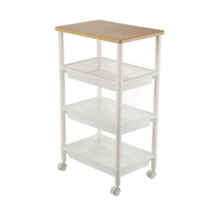 4 TIER SHELF IJ-ST01N 49X33.5X83CM WHITE