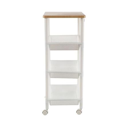 4 TIER SHELF IJ-ST01N 49X33.5X83CM WHITE