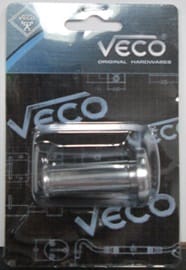 VECO DOOR VIEWER PEEPHOLE 180 DEGREE STAINLESS STEEL 1 EACH