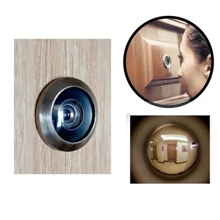 VECO DOOR VIEWER PEEPHOLE 180 DEGREE STAINLESS STEEL 1 EACH