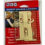 REX SAFETY DRAWER LATCHES 1101 WHITE