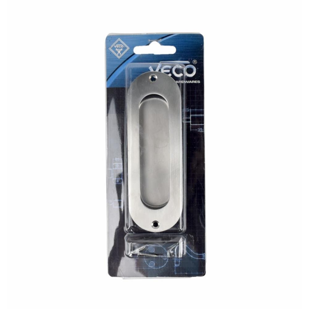VECO CABINET FLUSH HANDLE CDR120 STAINLESS STEEL