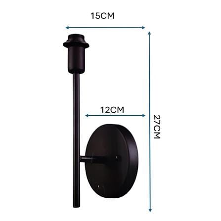 GC WALL LAMP BASE GC-LGT2402-BLACK