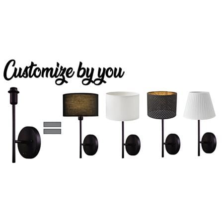 GC WALL LAMP BASE GC-LGT2402-BLACK
