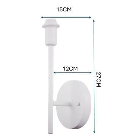 GC WALL LAMP BASE GC-LGT2402-WHITE