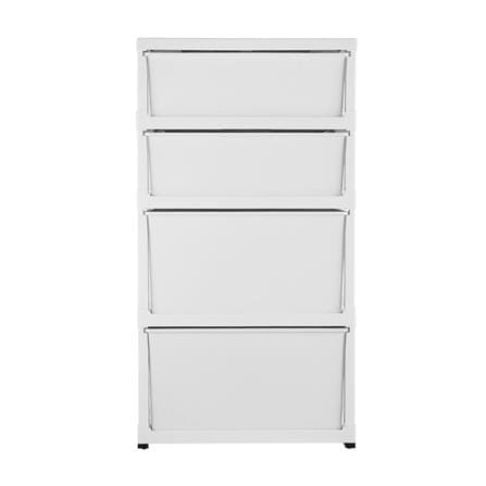 4 DRAWER WITH WHEELS STACKO C12 56X45X105CM WHITE