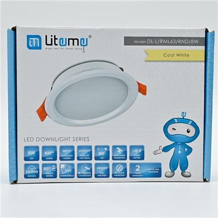 LITEME DOWNLIGHT RML63/8W/840 LITEME 4" RD