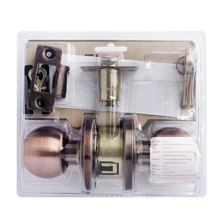 FITT 587AC ANTIQUE COPPER ENTRANCE KNOB