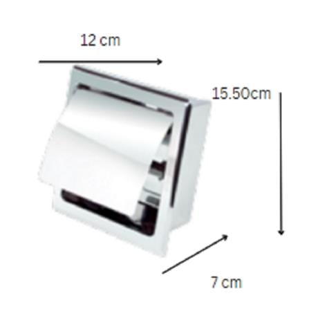 KUDOS TISSUE HOLDER Y4106 CHROME H15.50XW12XD7 CM