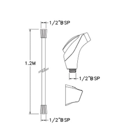 WATERTEC RINSING SPRAY SET FBD-HB201-1LBLC