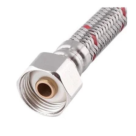 MOYA STAINLESS STEEL WATER INLET HOSE FOR HOT AND COLD WATER 18IN MY-SSB18