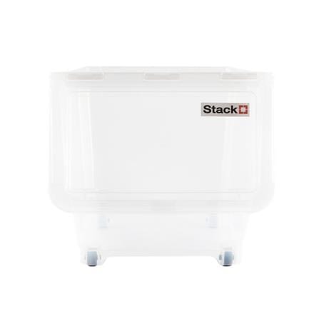 STORAGE BOX WITH WHEELS STACKO HP 70551 M CLEAR