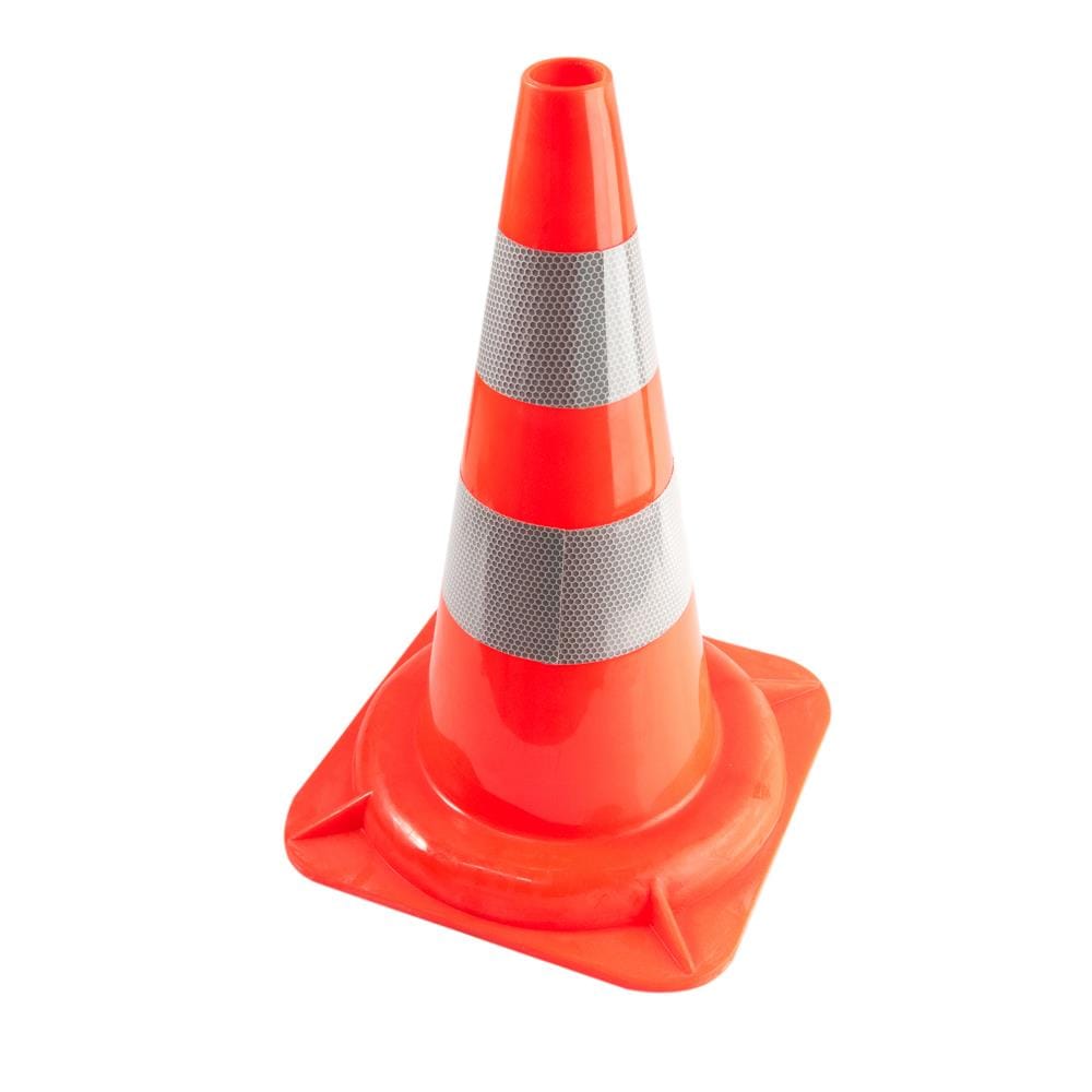 TRAFFIC CONE YMD 50CM WHITE/ORANGE