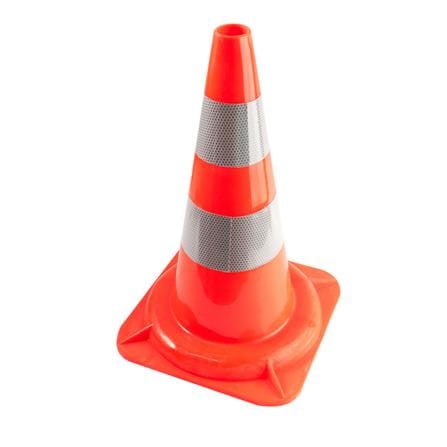 TRAFFIC CONE YMD 50CM WHITE/ORANGE
