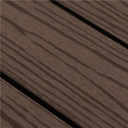 WPC FLOOR DECKING SPRING 30X30CM DARK BROWN